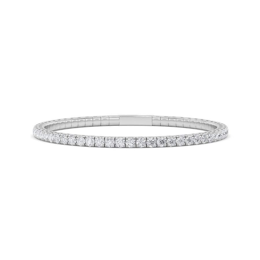 5.5CTW Round Shaped Lab Grown Diamond (GVS)  Bracelet in 14K Gold