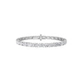 7CTW Oval Shaped Lab Grown Diamond (F/VS) Tennis Bracelet in 14K Gold