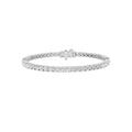 7CTW Round Shaped Lab Grown Diamond (F/VS) Tennis Bracelet in 14K Gold