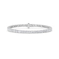 7CTW Oval Shaped Lab Grown Diamond (F/VS) East West Bracelet in 14K Gold
