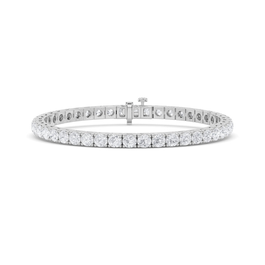 10.25CTW Round Shaped Lab Grown Diamond (F/VS) Bracelet in 14K Gold