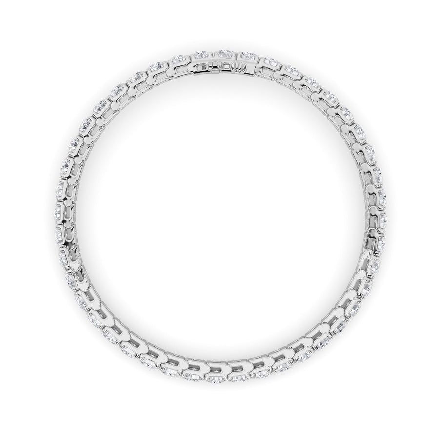 10.25CTW Round Shaped Lab Grown Diamond (F/VS) Bracelet in 14K Gold