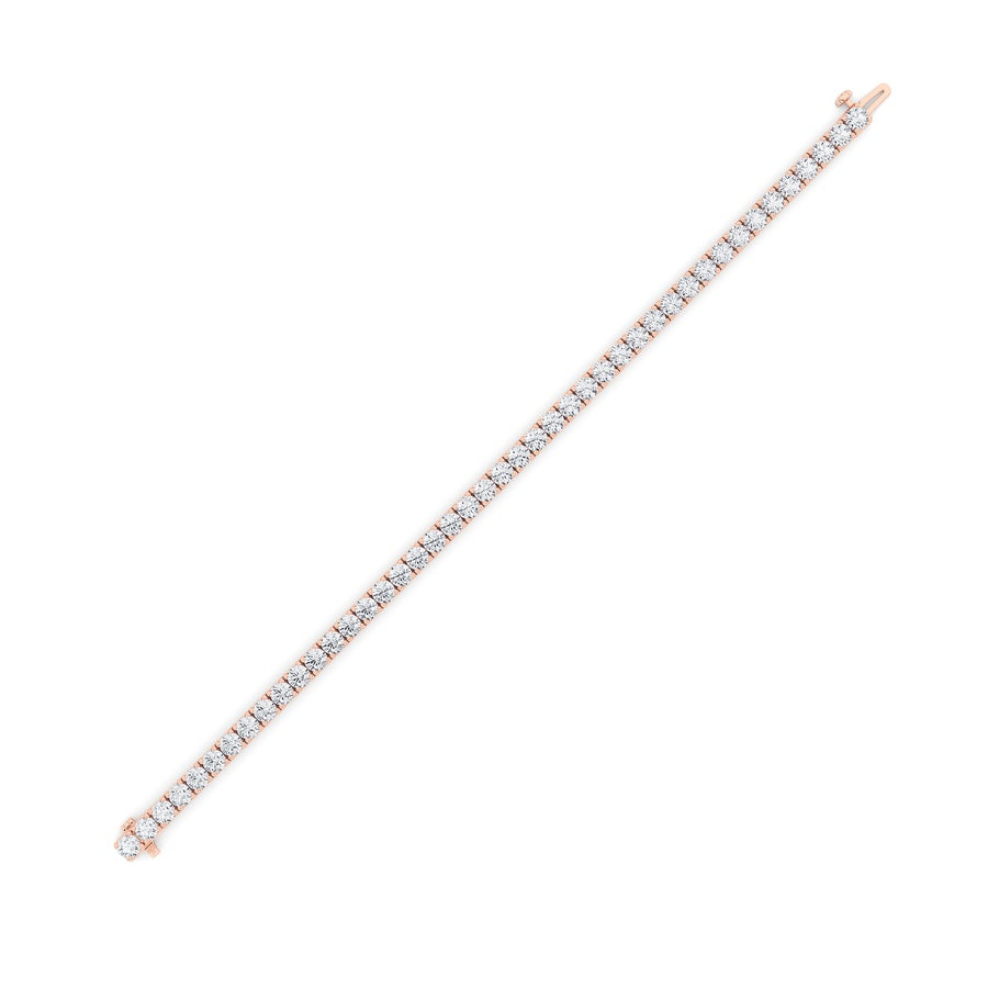 10.25Cttw Round Shaped Lab Grown Diamond (F/VS) Bracelet in 14K Gold