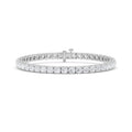 8CTW Round Shaped Lab Grown Diamond (F/VS) Bracelet in 14K Gold