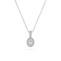 1.3CTW Oval Shaped Lab Grown Diamond (F/VS)  Pendant in 14K Gold