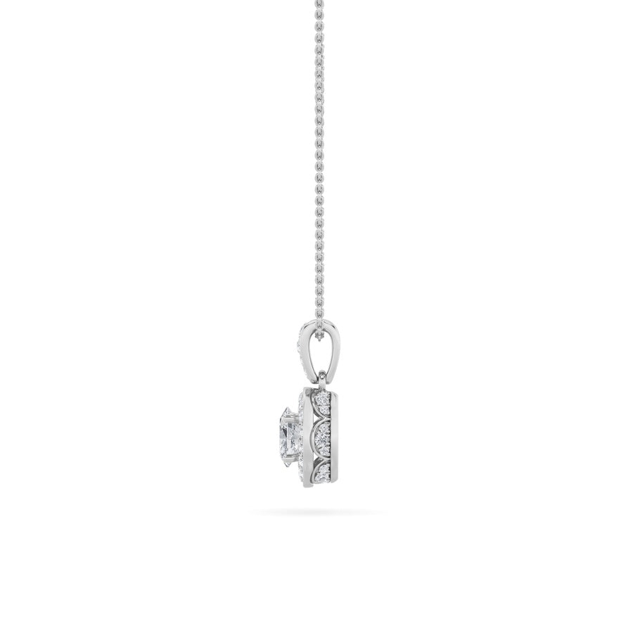 1.3CTW Oval Shaped Lab Grown Diamond (F/VS)  Pendant in 14K Gold