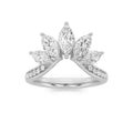 1.5CTW Marquise Shaped Lab Grown Diamond (F/VVS) Fancy Contour Ring in 14K Gold