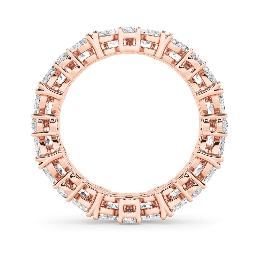 3CTW Marquise Shaped Lab Grown Diamond (F/VVS) Eternity Band Ring in 14K Gold