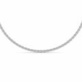 25CTW Oval Shaped Lab Grown Diamond Tennis Necklace in 14K Gold (F/VS)