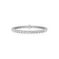 14CTW Round Shaped Lab Grown Diamond (F/VS) Bracelet in 14K White Gold