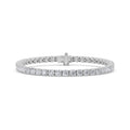 10CTW Round Shaped Lab Grown Diamond (F/VS) Tennis Bracelet in 14K Gold