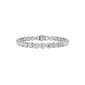 15CTW Round Shaped Lab Grown Diamond (F/VS) Bracelet in 14K Gold