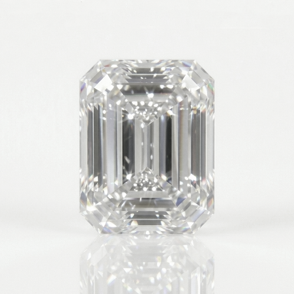 Emerald Cut Loose Diamond | IGI Certified, D–F Color, VS1–VS2 Clarity